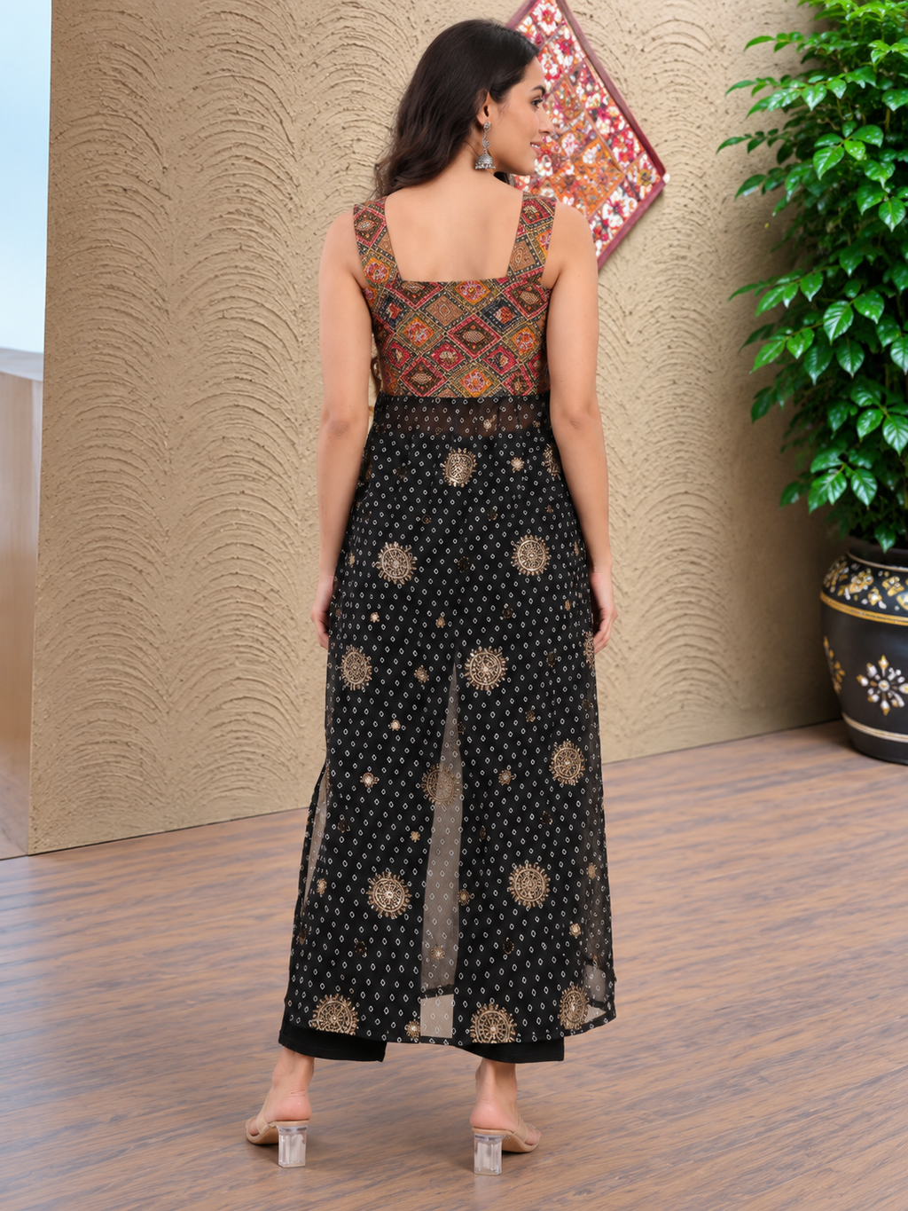 Nyra Cut Bhandej Kurti