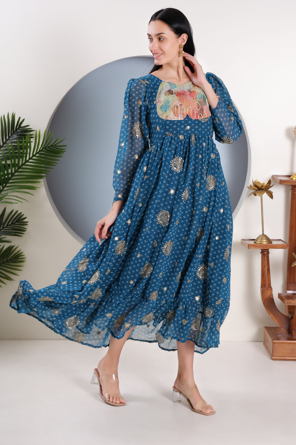 Noor Bhandej Kurti Dress