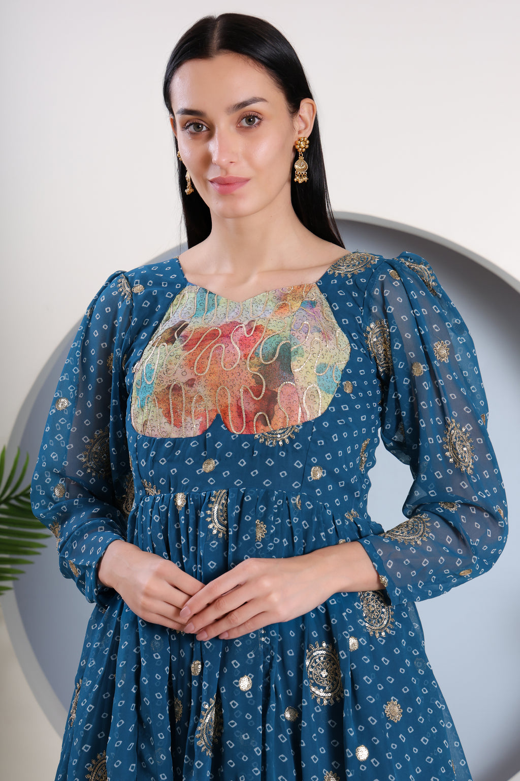 Noor Bhandej Kurti Dress