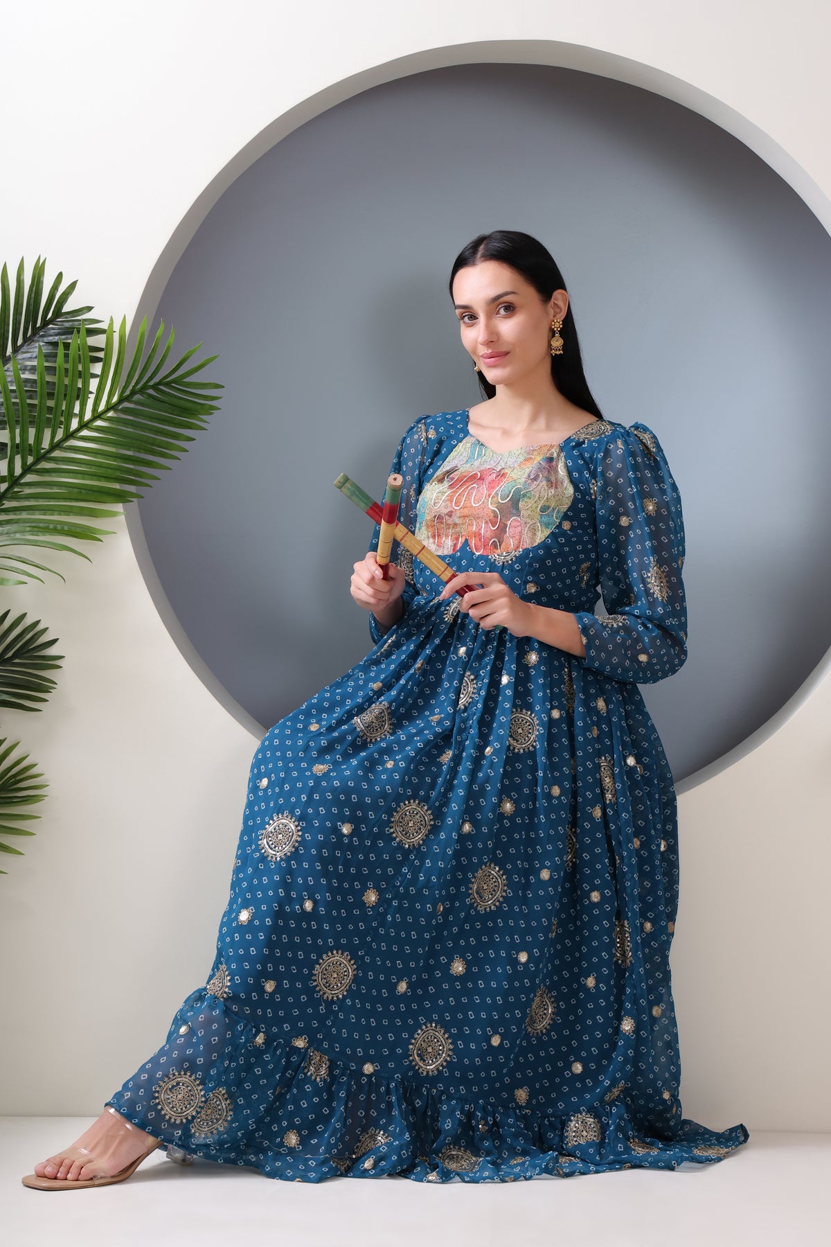 Noor Bhandej Kurti Dress