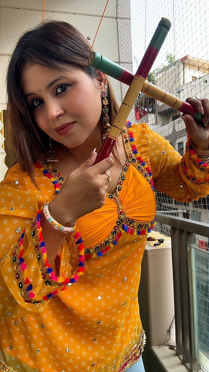 Kesariya Raas Kurti