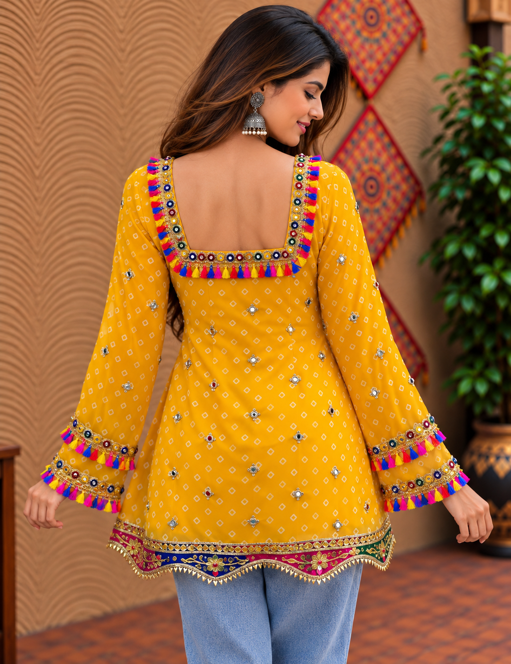 Kesariya Raas Kurti