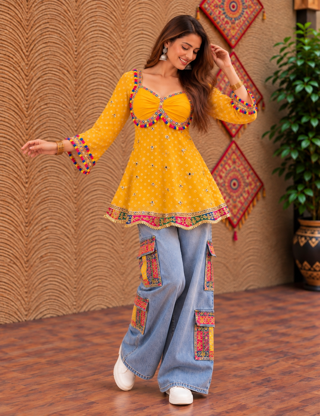 Kesariya Raas Kurti