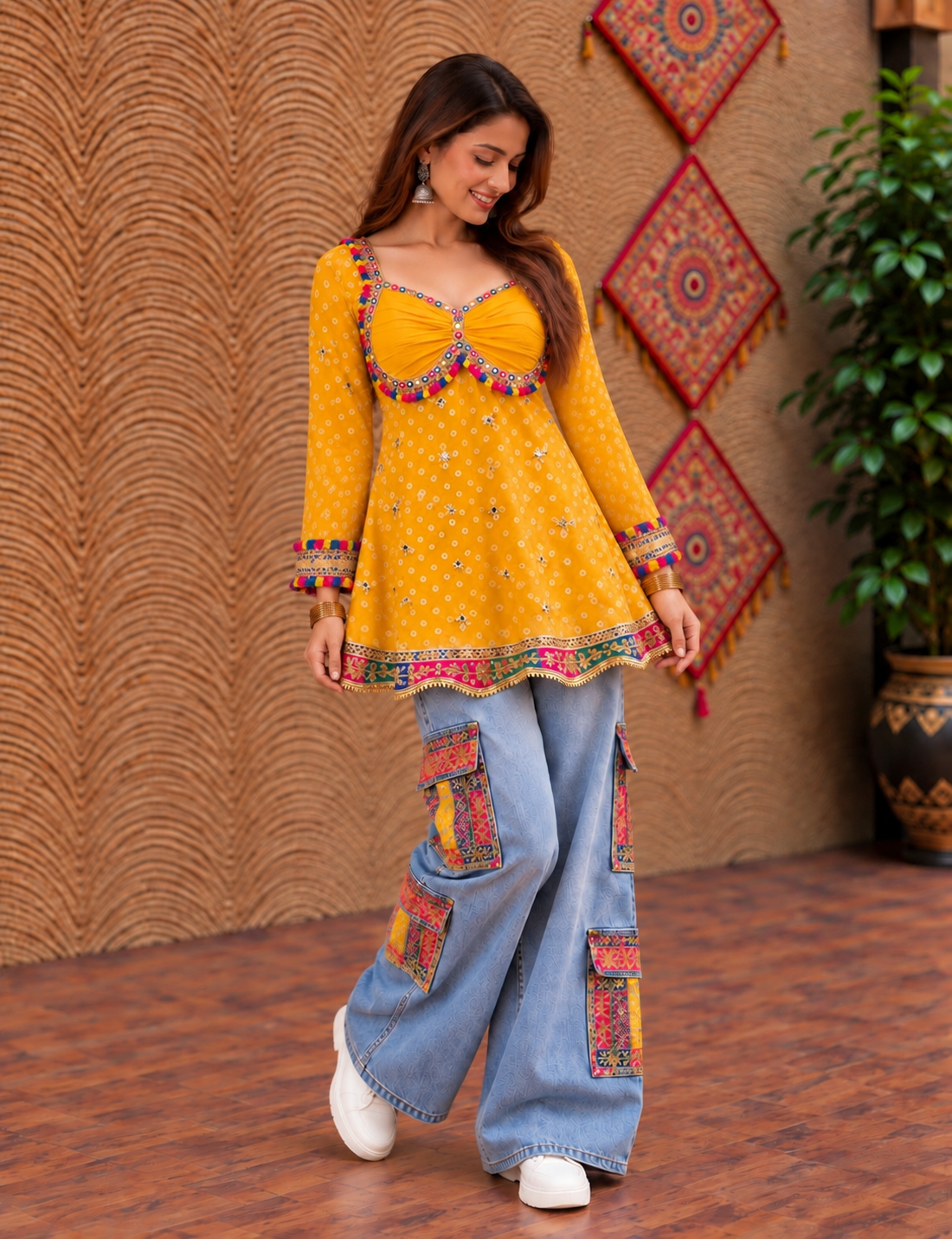 Kesariya Raas Kurti